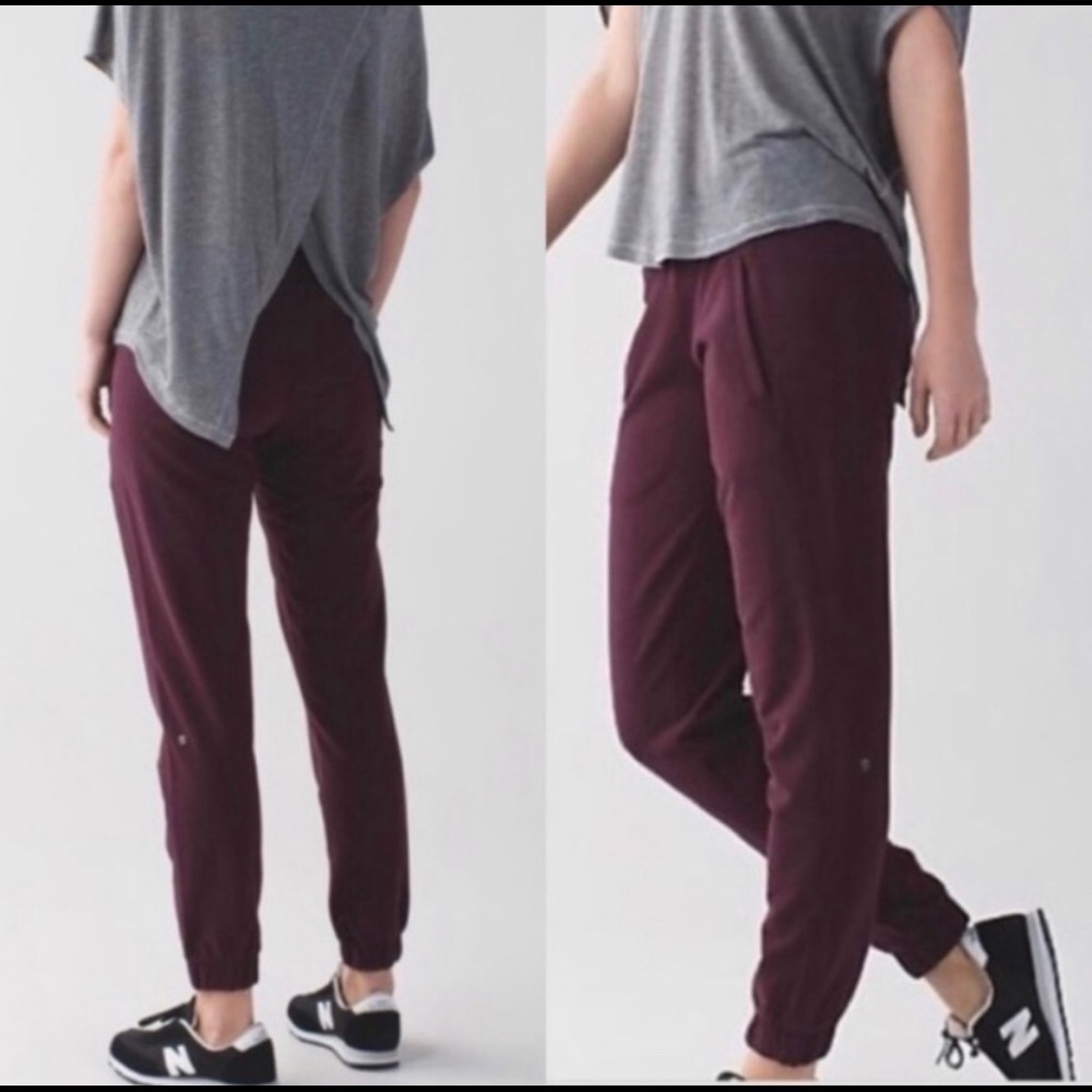 Lululemon Sattva Bordeaux Joggers